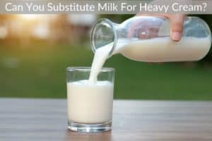 Can You Substitute Milk For Heavy Cream?