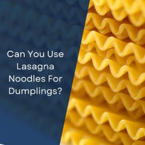 Can You Use Lasagna Noodles For Dumplings?